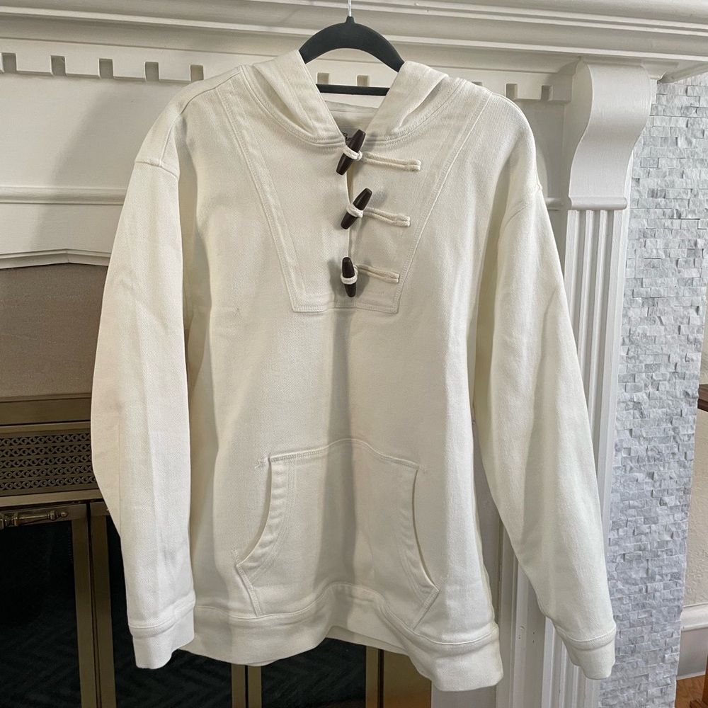 NWT J. Crew Off-White (96%) Thick Cotton Sweater